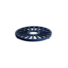 Tramontina Bestow 7" Enameled Cast Iron Round Trivet - Cobalt Blue-Cast iron construction
