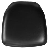 Flash Furniture Hard Black Vinyl Chiavari Chair Cushion-Firm Chair Cushion