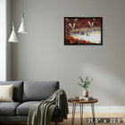 Edmonton Oilers Conference Final Celebration - Framed Canvas - 31" x 22"-Ready to hang - arrives fully assembled