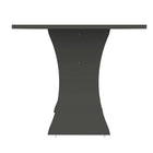Manhattan Comfort Coney 53.14" Mid-Century Modern Dining Table - Grey-Frame Made of MDF Mix with Painted Finish and H Base with Adjustable Metal Feet