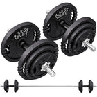 Soozier Adjustable Dumbbell Set - 2 in 1 Weights Set for Home Gym - 112 lb-Adjustable weight set with 4 x 10 lb, 8 x 5 lb and 4 x 2.5 lb plates for customized training 