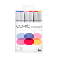Copic Sketch Dual Tipped Ink Markers - Floral Favorites 2 - Set of 6-Color Consistency and Quality