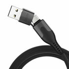 Statik PowerPivot Pro Nylon Braided Charge/Sync Cable USB-C to USB-C - 6.6 ft - Black-Rapid Data Transfer to Move Photos, Videos, Music, and More. Charge up your phone or move important files with confidence. Built-in safety features keep your battery, devices, and files protected