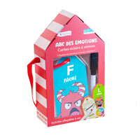 Open The Joy ABC Cards of Emotions Portable Activities - French Version-Designed for children ages 3 to 5, it helps develop emotional vocabulary while discovering letters