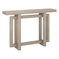 Hudson&Canal Breslow 44"W Console Table - Alder White-A modern transitional design for your entryway, living room, den, and more
