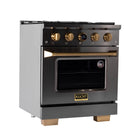 Kucht 30" KXD Series Dual Fuel Range Natural Gas - Gemstone-Sealed burners make easy to keep your range clean