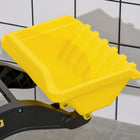 Aosom Kids Pedal Ride-On Tractor with Front Loader - Yellow-Assembly required