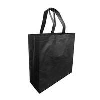 Reliabag Reusable Non-Woven Handle Bags - 15.5"W x 6"D x 15.5"H - Black - 25 Pack-Reusability: Non-woven handle bags are designed to be reusable