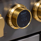 Kucht 48" KXD Series Dual Fuel Range Natural Gas - Gemstone-Professional class range features 2-20000 BTU dual burners with simmer, 2-12000 BTU burners, 2-9000 BTU burners and 2-6000 BTU burners