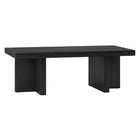 Hudson&Canal Dimitra 44"W Rectangular Coffee Table - Black Grain-A modern transitional design for your living room, den, and more