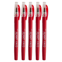 Marvy Uchida Gel Pens - 0.7 mm - Red - 5 Pack-Colour: Red
