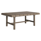 Modway Eleni 41" Outdoor Teak Wood Coffee Table - Weathered Grey Teak-41 Inch Rectangle Coffee Table