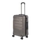 Nicci Deco 24" Hardside Check-in Luggage - Charcoal Grey-100% polyester lining