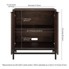 Hudson&Canal Montello 28"W Accent Cabinet - Alder Brown-8