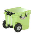 RovR RollR 45 Quart Wheeled Hard Cooler with Telescopic Handle - Matcha-New RapidLock Latches create an airtight seal and offer fast, easy-to-use access to the party
