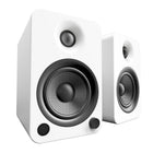Kanto YU4 Powered Bookshelf Speakers with Bluetooth and Phono Preamp, Matte White - 2 Pack-Integrated Bluetooth with Qualcomm aptX technology lets you enjoy high-quality streaming from the palm of your hand