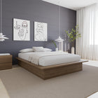 Nexera Malibu Bed Frame - Full Size - Brown Oak-6