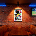 Frameworth Mickey Mouse Paint-Splatter PhotoGlass - Framed Print - 27.5" W x 38.5" H-Designed and manufactured in Canada by Frameworth with over 32 years of experience at our North York facility