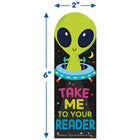 Eureka Take Me To Your Reader Green Apple Scented Bookmarks - 3 Packs of 24-Each bookmark measures 2" x 6"