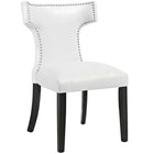 Modway Curve Dining Chair - White-Solid Wood Frame