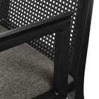 Modway Monarch Wood and Rattan Dining Armchair - Black/Grey-9