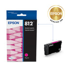 Epson T812 Ink Cartridge - Standard Capacity - Magenta-Worry-free handling - smudge, fade and water resistant prints 