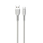 Basic Tech 3ft Micro USB Cable - Grey-Braided for extra Durability