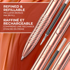 Sharpie S-Gel Copper Retractable Pen with Refill - Medium Point (0.7mm) - Black-Contoured grip for a comfortable writing experience