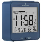 Marathon Atomic Desk Clock With Backlight - Heat & Comfort Index - Blue (CL030054BL)-Self-setting/adjusting using radio frequencies broadcast from NIST's Colorado Atomic Clock