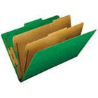 Pendaflex Classification Folders - 2 Dividers - 2" Fasteners - Legal - Dark Green-Inner divider helps subdivide your documents within the folders