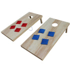 Triumph Woodie Cornhole Set - 2' x 4' - Brown-SOLID WOOD REAR LEGS: Stainless steel hardware secures solid wood legs to the plywood frame