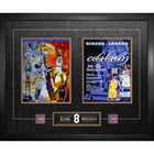 Frameworth Kobe Bryant Los Angeles Lakers Back to Back 2000-2001 NBA Champions Collage - Framed Print - 30" W x 30" H-Officially licensed by the NBA featuring Kobe Bryant and the Los Angeles Lakers back-to-back NBA Championships from 2000 and 2001 - the first two titles in Kobe's legendary five-championship legacy