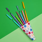 Paper Mate Flair Dual Felt Pens - Brush/Medium Tip - 0.7mm - Assorted Colours - Set of 8-8