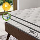 Modway Jenna 6" Innerspring and Foam King Mattress-Fire Resistant Polyester Barrier
