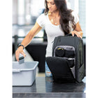 Nomatic Travel Pack - 20L - Navy-Horizontal luggage handle pass-through integrates with roller bags for travel