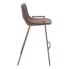 Zuo Desi Counter Stool - Brown/Walnut - Set of 2-3 year limited warranty