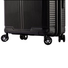 Air Canada Palma 20" Hardside Carry-On Spinner Luggage - Black-Fully lined interior includes a zippered divider, compression straps, a zippered mesh pocket, and 2 shoe pockets