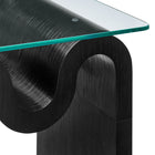 Modway Ondine Glass Top Side Table - Black-8