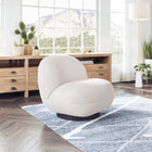Zuo Myanmar Accent Chair - Cream-Dimensions: 31.5" L x 29.9" W x 26.8" H