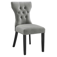 Modway Silhouette Dining Side Chair - Light Grey-Simple Modern Dining Chair