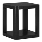 Hudson&Canal Stellan 20"W Square Side Table - Black Grain-A modern contemporary design for your living room, den, and more