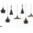Plata Import Carol 3 Chandeliers-Outside black, inside gold