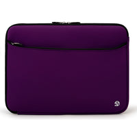 Vangoddy Neoprene 14" Laptop Protective Sleeve Case with Extra Pocket - Purple-Water Resistant Neoprene Material. Protects your laptop from moisture and minor spills.