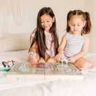 Melissa & Doug 18-Piece Wooden Take-Along Tabletop Town - 4 Rescue Vehicles, Play Pieces, Bridge-8