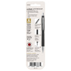 Uniball Jetstream Retractable Ballpoint Pens - Medium Point (1.0mm) - Black - 2 Pack-An embossed grip and stainless steel accents give this ballpoint pen a stylish look