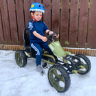 Aosom Kids Pedal Go Kart with Adjustable Seat and Hand Brake - Green-Fits children aged 3 to 6 