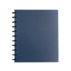 Cambridge Poly Disc Notebook Navy - Large - 60  Sheets-Includes 60 repostionable narrow ruled sheets that can be pulled out and relocated from one section to another.