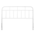 Modway Alessia Metal Queen Headboard - White-Height Adjustable