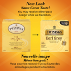Twinings Earl Grey Black Tea Bags - 50 Pack-Naturally caffeinated tea that can be enjoyed in the morning, during an afternoon break or throughout the day