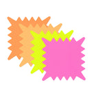Cosco Die-Cut Paper Signs Burst - 5" x 5" - Assorted Flourescent Colors - 48 Pack-These die-cut burst paper signs feature bright fluorescent colors to attract attention in retail, classroom, and event settings